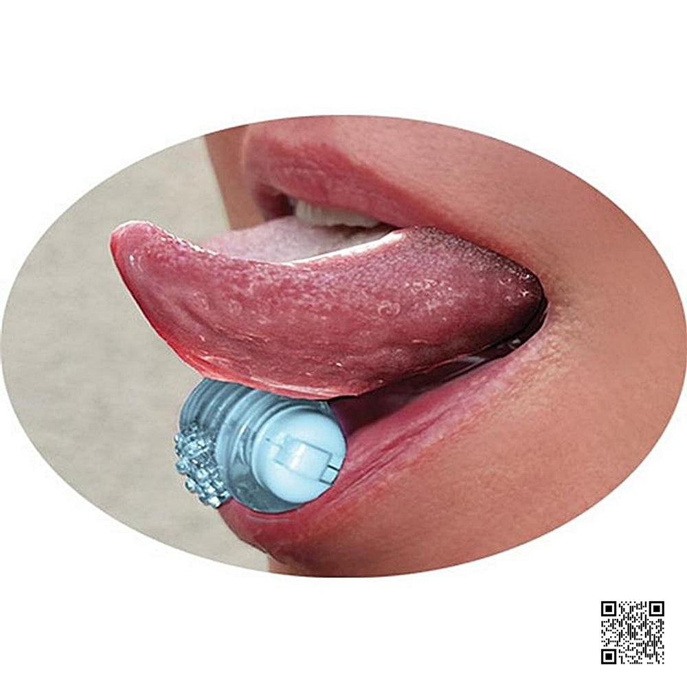 Hott Products【超級強勁馬達｜可更換電池｜凹凸外型增加磨擦快感｜讓人尖叫的口腔振動器】Tongue Star Pleasure Tongue Vibe Clear