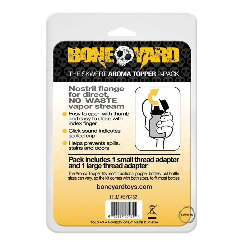 Boneyard【單手翻-芳香瓶蓋-大小兩號尺寸】Skwert Aroma Topper-2 Pack