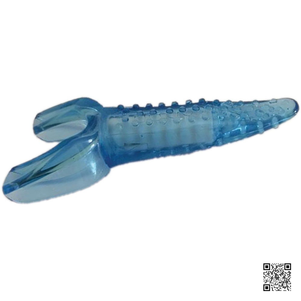 Hott Products【超級強勁馬達｜可更換電池｜粒狀外型增加磨擦快感｜讓人尖叫的震動舌頭】Deep Diver Tongue Vibe (Blue)