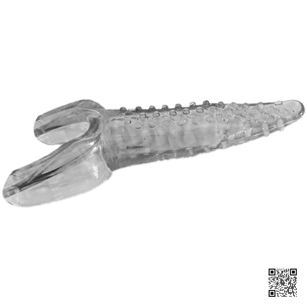 Hott Products【超級強勁馬達｜可更換電池｜粒狀外型增加磨擦快感｜讓人尖叫的震動舌頭】Deep Diver Tongue Vibe (Clear)