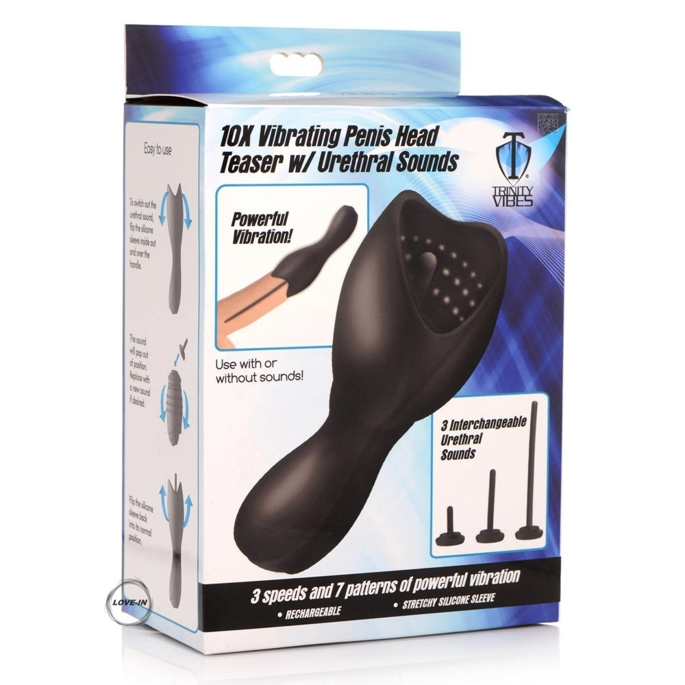 XR Brands【龜頭探針-感官振動體驗器】Vibrating Penis Head Teaser w- Urethral Sounds