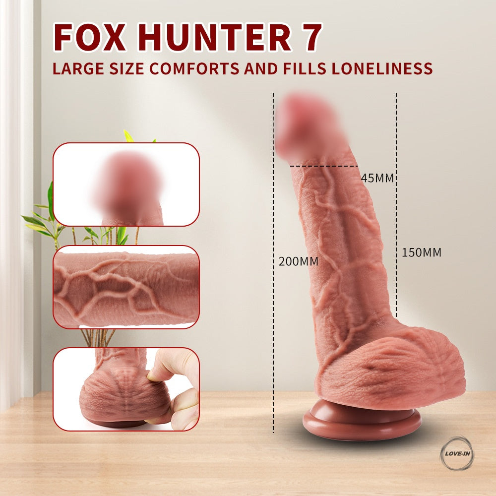 YEAIN【夜櫻-獵狐者-仿真吸盤-按摩棒】FOX HUNTER DILDO