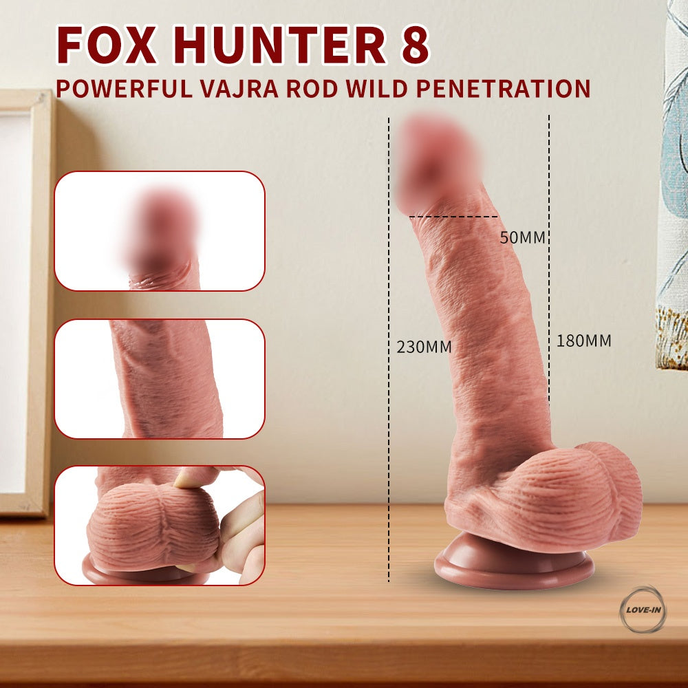 YEAIN【夜櫻-獵狐者-仿真吸盤-按摩棒】FOX HUNTER DILDO