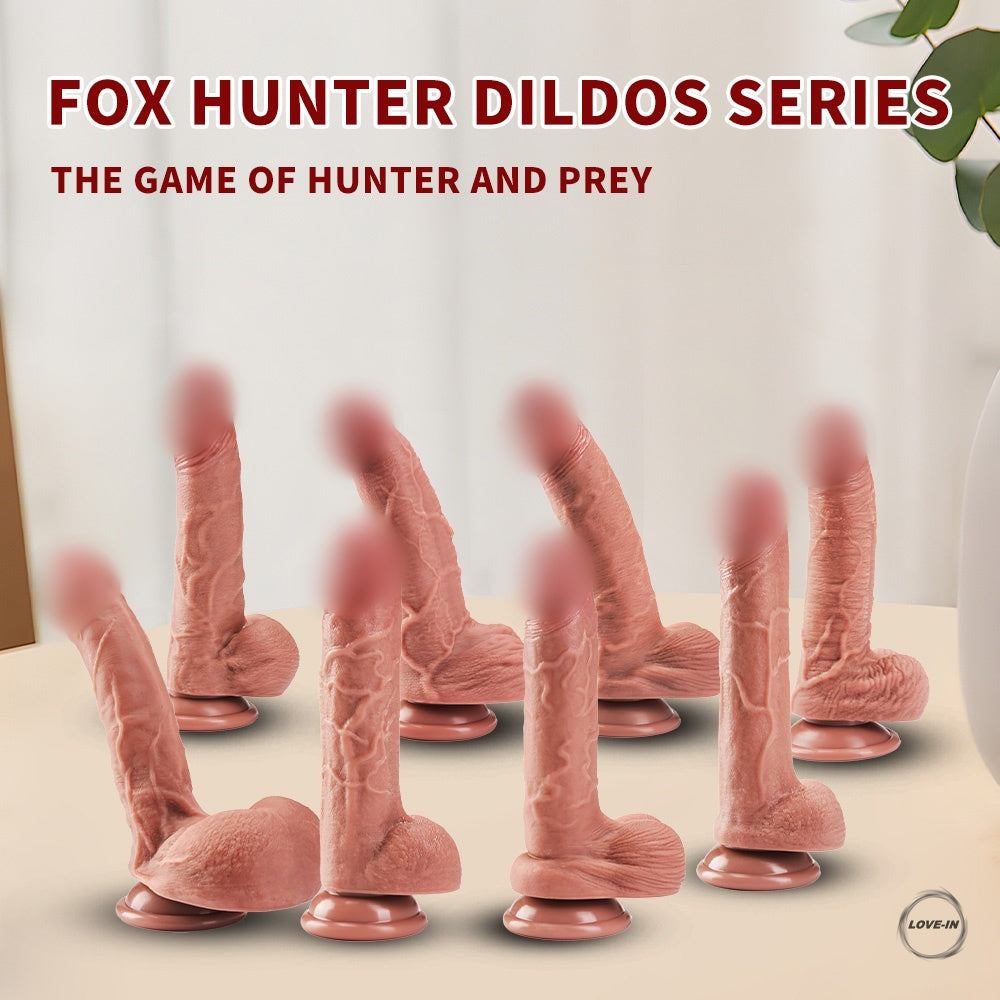 YEAIN【夜櫻-獵狐者-仿真吸盤-按摩棒】FOX HUNTER DILDO
