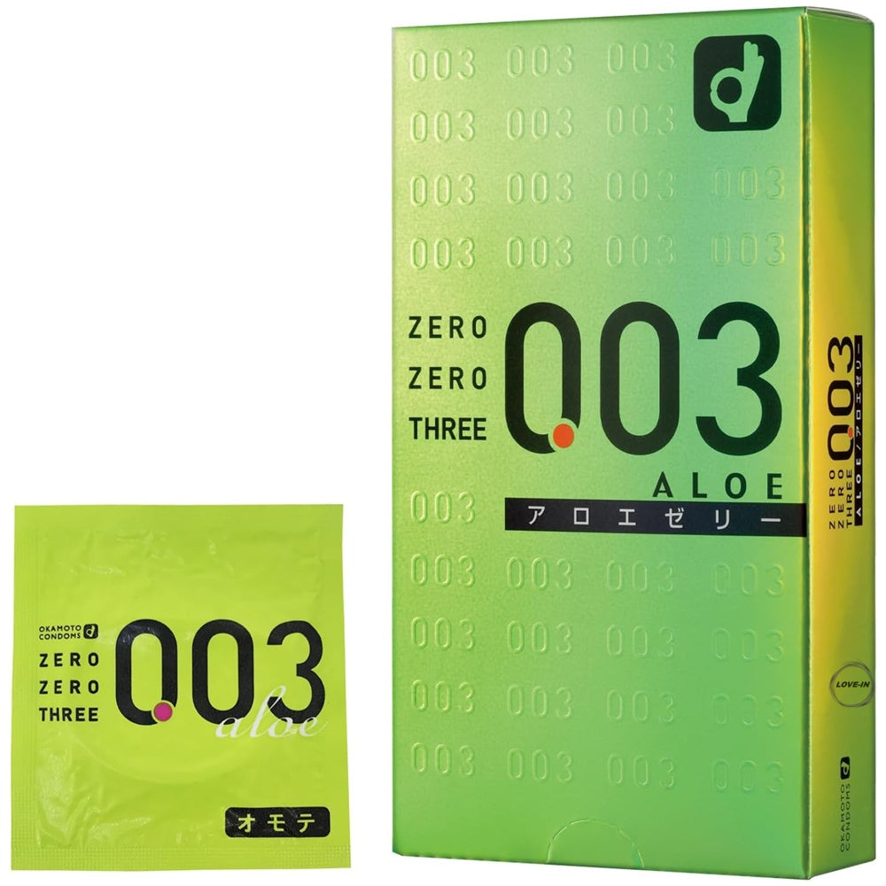 Okamoto【岡本 ZERO ZERO THREE 003 蘆薈 10個裝】オカモト ゼロゼロスリー 003 アロエ 10個入り